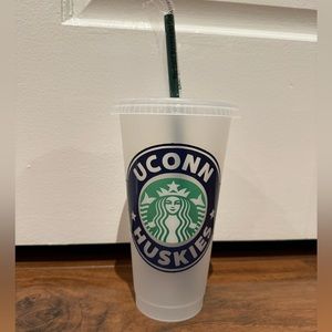 UCONN custom starbucks cup